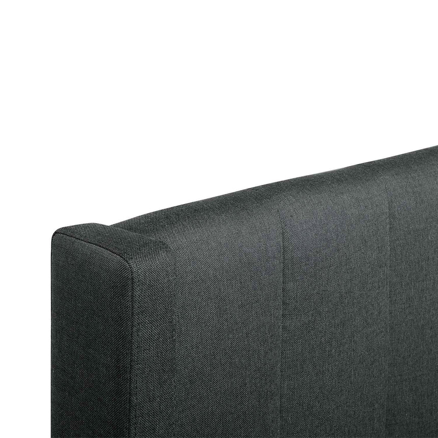 Ex Display - CBD6021-YO - Fabric King Bed in Charcoal Grey with Storage
