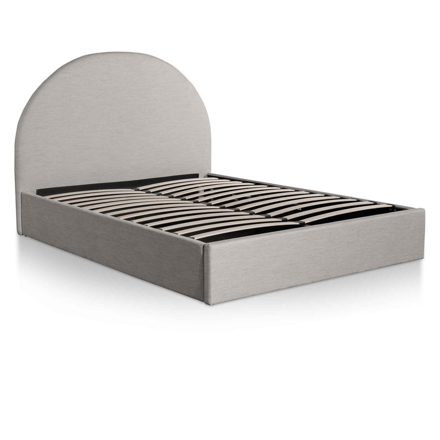 CBD6576-YO Fabric King Bed - Pearl Grey with Storage