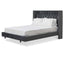 CBD8098-MI King Bed Frame - Charcoal Velvet