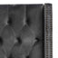 CBD8086-MI Queen Bed Frame - Charcoal Velvet