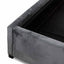 CBD6585-MI King Bed Frame - Charcoal Velvet with Storage