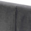 CBD6585-MI King Bed Frame - Charcoal Velvet with Storage