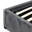 CBD6585-MI King Bed Frame - Charcoal Velvet