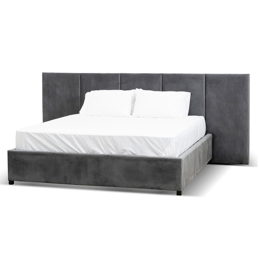 CBD8831-YO Fabric Queen Bed Frame - Clay Grey