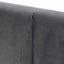 CBD6586-MI Queen Bed Frame - Charcoal Velvet with Storage