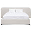 CBD6843-MI King Sized Bed Frame - Snow Boucle with Storage