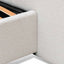 CBD6843-MI King Sized Bed Frame - Snow Boucle