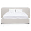 CBD6844-MI Queen Sized Bed Frame - Snow Boucle with Storage