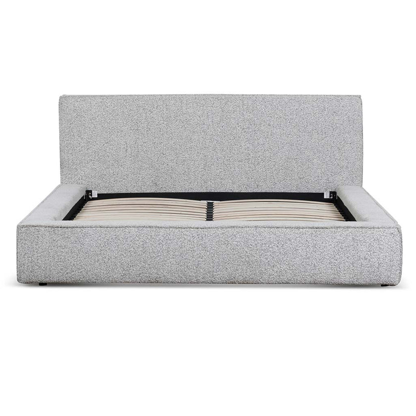CBD6899-YO Queen Sized Bed Frame - Cloudy Pepper Boucle