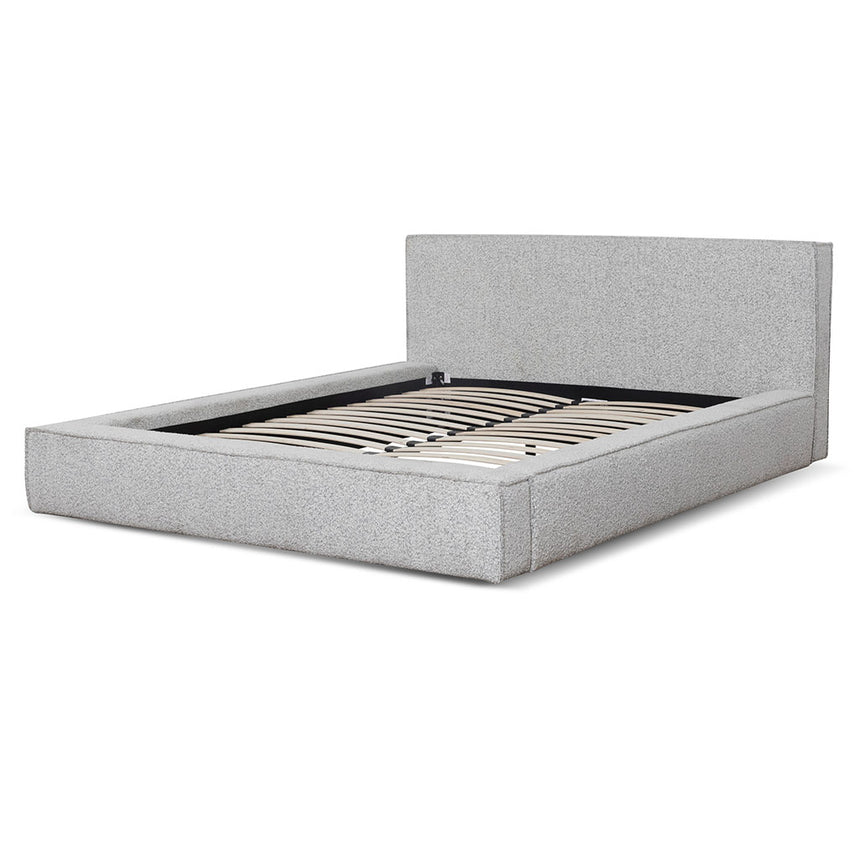 CBD8550-MI Wide Base Queen Bed Frame - Spec Grey with Storage