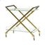 CBR005-BS Brushed Gold Bar Cart