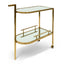 CBR6955-KS Bar Cart - Mirror and Gold Base