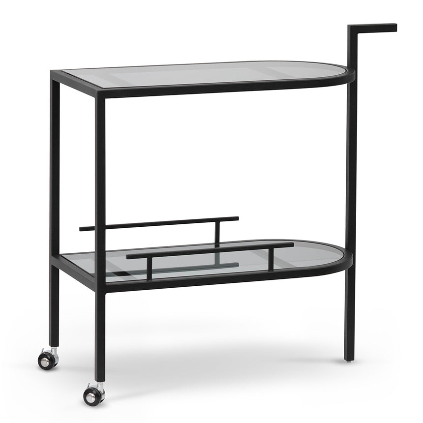 CBR8063-KS Glass Bar Cart - Black