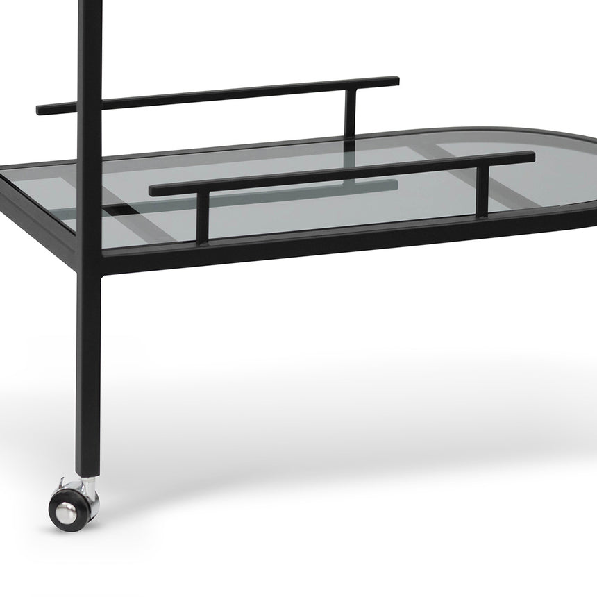 CBR8063-KS Glass Bar Cart - Black