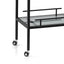 CBR8063-KS Glass Bar Cart - Black