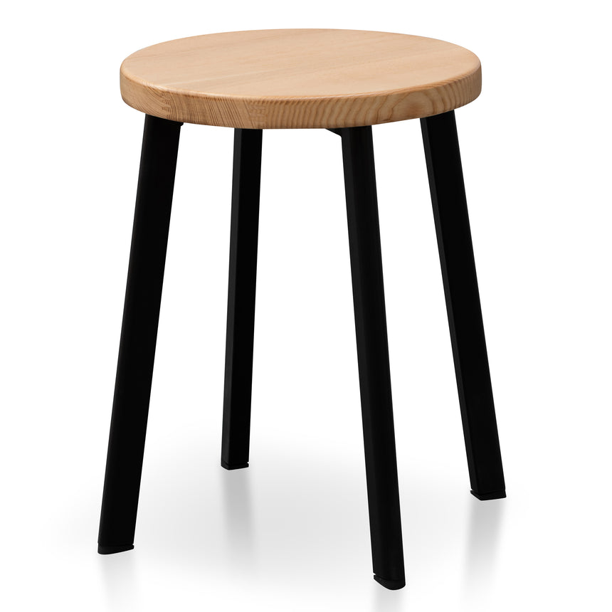 CBS2985-SU - Wooden Low Stool 45cm  - Black