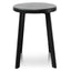 CBS2941-NH 46cm Wooden Seat Low Stool - Full Black