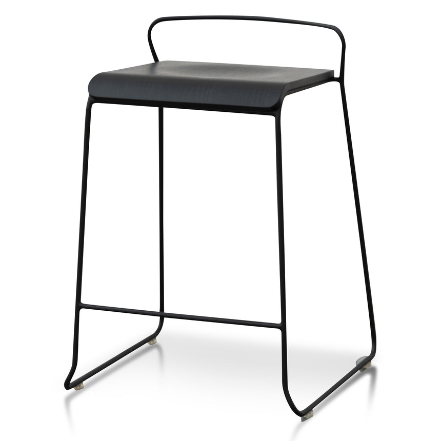 CBS2985-SU - Wooden Low Stool 45cm  - Black