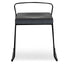 CBS2943-NH 45cm Wooden Seat Low Stool - Black