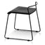 CBS2943-NH 45cm Wooden Seat Low Stool - Black
