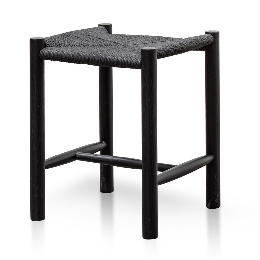 CBS2980-OW Oak Low Stool - Black