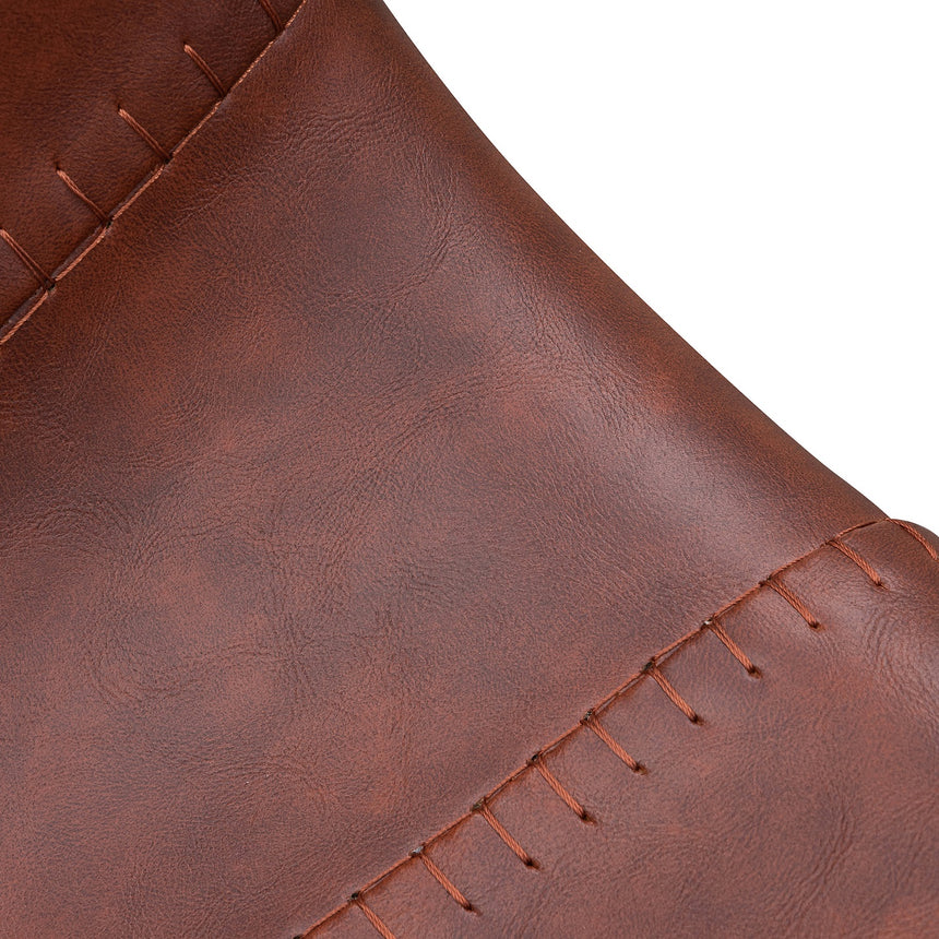 CBS6219-SE 80cm Bar Stool - Cinnamon Brown PU Leather (Set of 2)