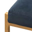 Adela Indigo Velvet Bar Stool - Golden Base