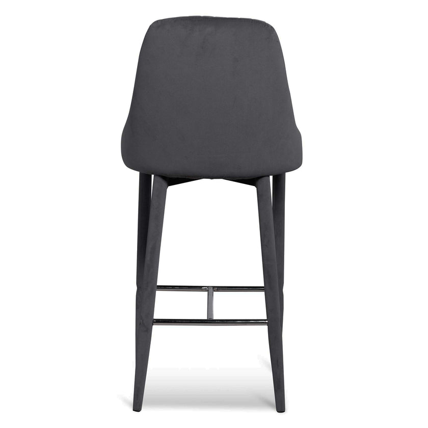Ex Display - CBS6573-ST 65cm Bar Stool - Grey Velvet