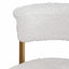 CBS6674-BS Ivory White Boucle Bar Stool - Golden Base