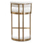 CBS6674-BS Daisy White Boucle Bar Stool - Golden Base - Last one