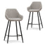 CBS6683-SE - 68cm Fabric Bar Stool - Beige - (Set of 2)