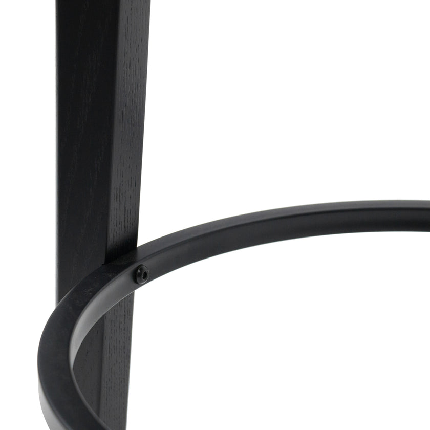 CBS8163-SU 65cm Solid wood Bar Stool - Full Black - Last one