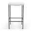 CBS8164-SU 65cm Bar Stool - White Synthetic Wool