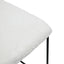 CBS8164-SU 65cm Bar Stool - White Synthetic Wool