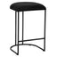 CBS8173-FH 65cm Bar Stool - Black Boucle (Set of 2)