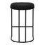 CBS8173-FH 65cm Bar Stool - Black Boucle (Set of 2)