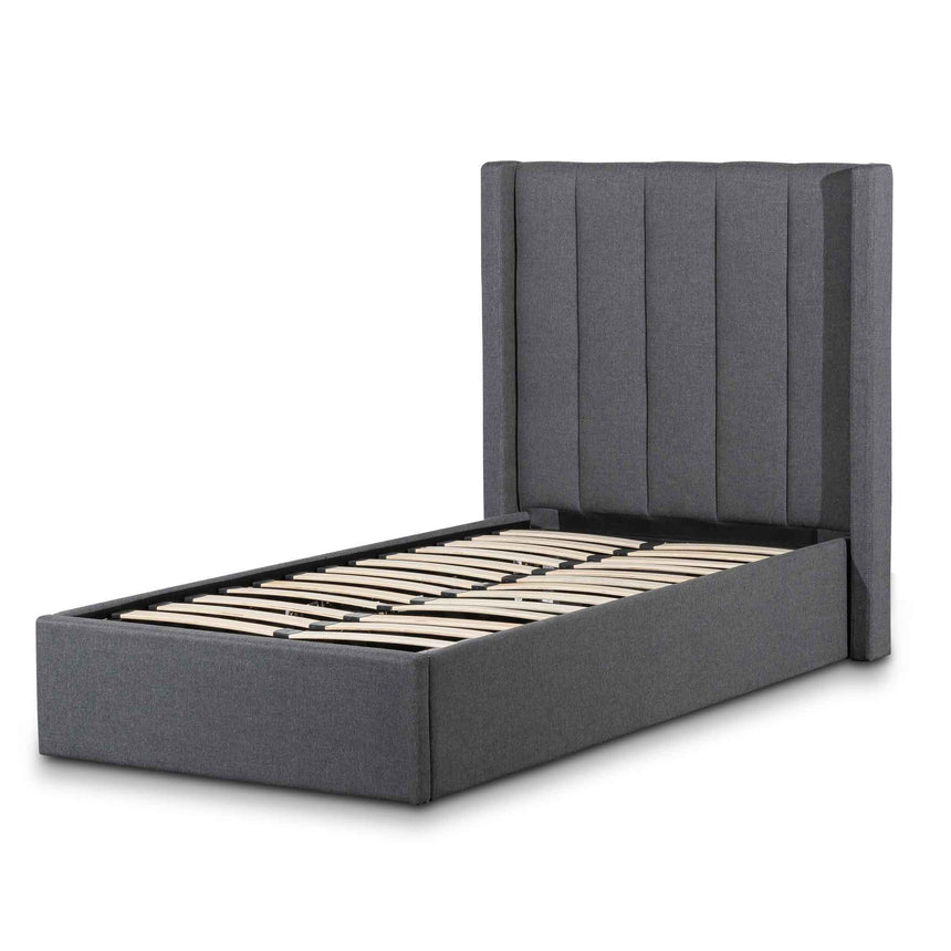 CBD8550-MI Wide Base Queen Bed Frame - Spec Grey with Storage