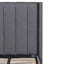 CBD6358-YO Fabric Single Bed Frame - Charcoal Grey with Storage