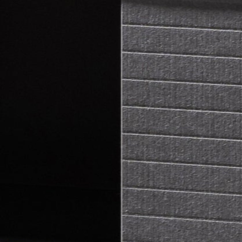CDT6548-SN Inter-layered Black Storage Cabinet - Grey Doors