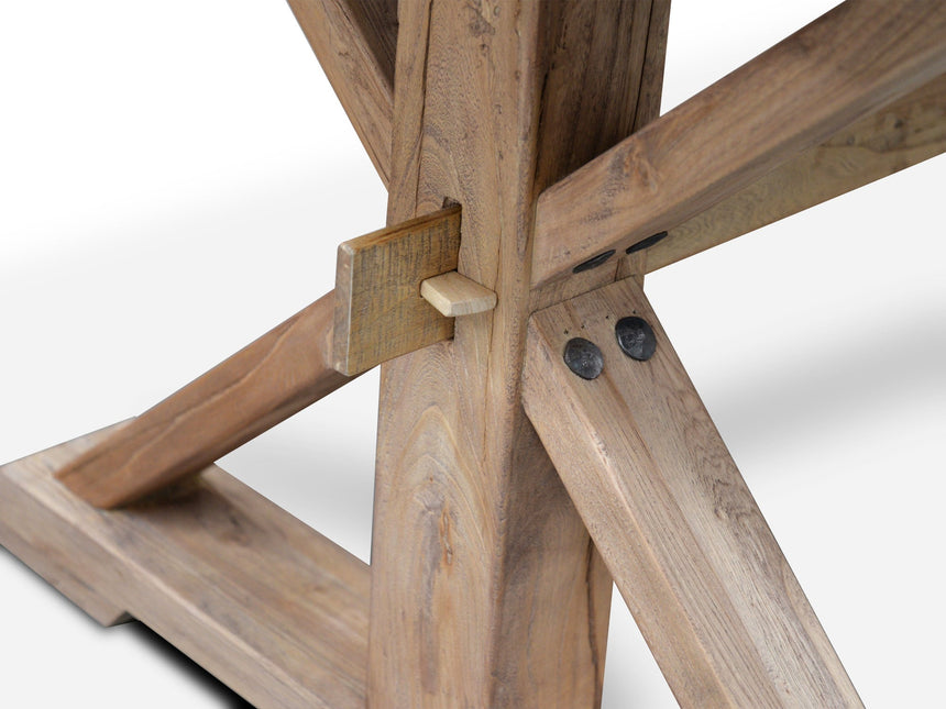 Ex Display - CDT501 Dining Table 1.98m - Rustic Natural