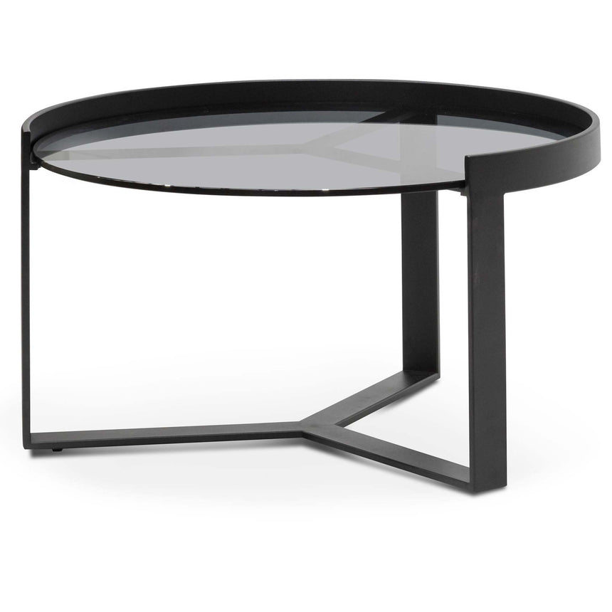 CST6782-NI Oak Side Table - Full Black