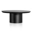 CCF6419-CN 90cm Wooden Round Coffee Table - Black