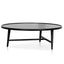 CCF6421-CN 1.1m Wooden Round Coffee Table - Black