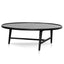 CCF6421-CN 1.1m Wooden Round Coffee Table - Black
