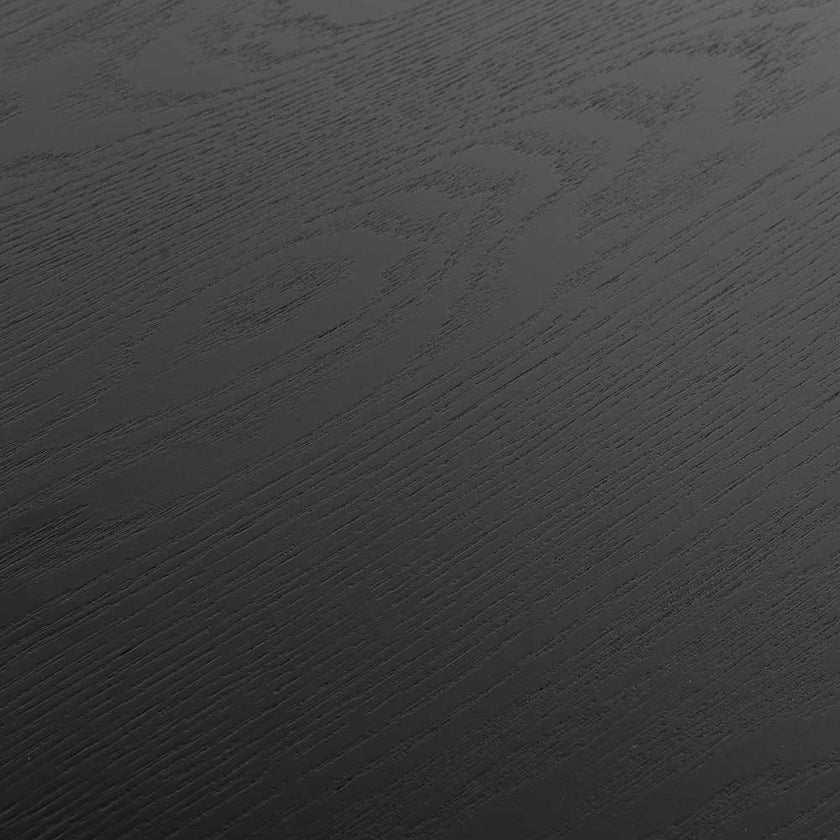 CCF6421-CN 1.1m Wooden Round Coffee Table - Black