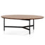 CCF6422-CN 100cm Wooden Round Coffee Table - Walnut