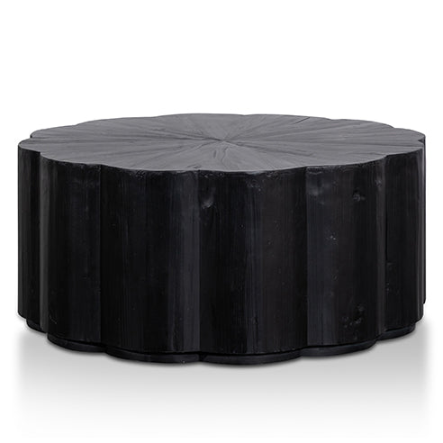 CCF6477-NI 100cm Round Coffee Table - Full Black