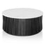 CCF6478-NI Porcelain Round marble Coffee Table - Black
