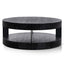 CCF6482-NI 100cm Round Coffee Table - Full Black