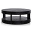 CCF6482-NI 100cm Round Coffee Table - Full Black